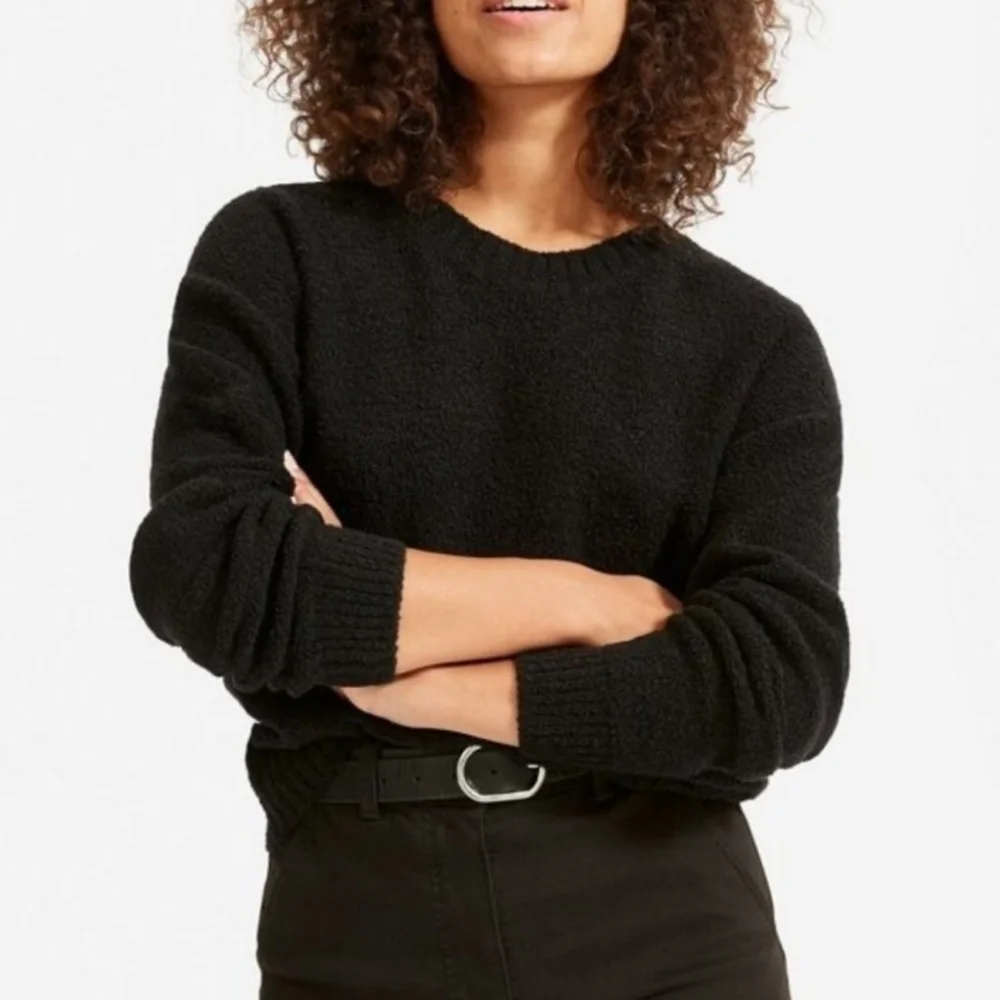 Everlane Sweater The‎ Teddy Crew Neck Black Knit